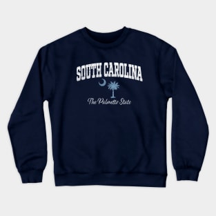 South Carolina SC Palmetto State Athletic Distressed Crewneck Sweatshirt